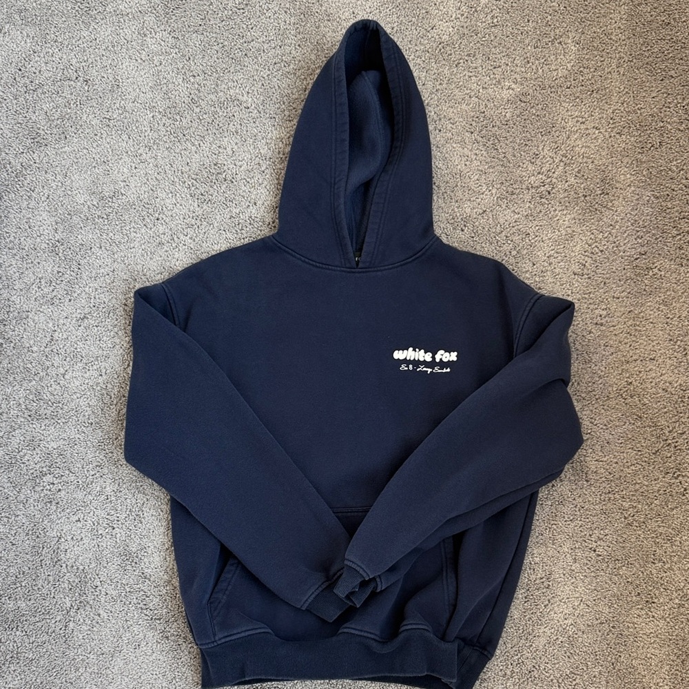 White Fox Boutique Navy Hoodie